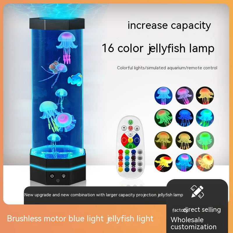 Jellyfish Lava Lamp With 17 Colours And Remote Control