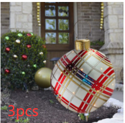 60cm Outdoor Inflatable Christmas Ornament Ball in PVC