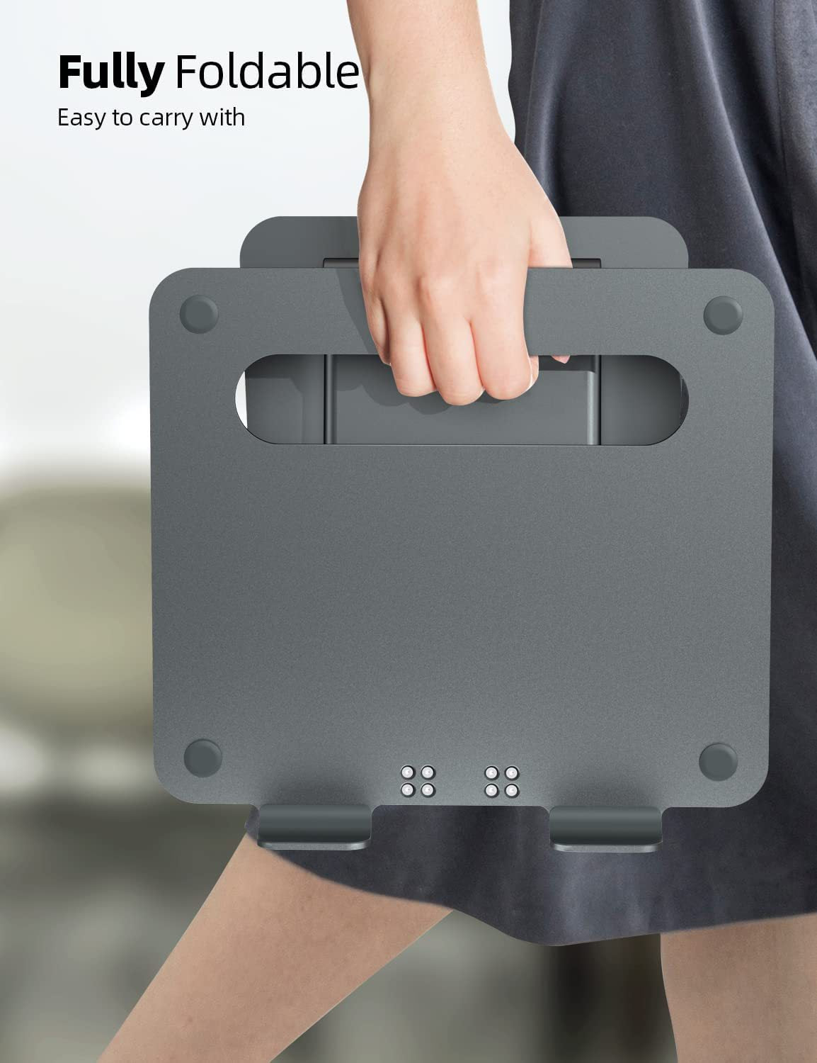 Aluminium Alloy Laptop Stand, Adjustable Desktop Notebook Bracket