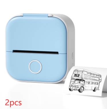 Portable Mini Bluetooth Thermal Label Printer, Inkless Printing