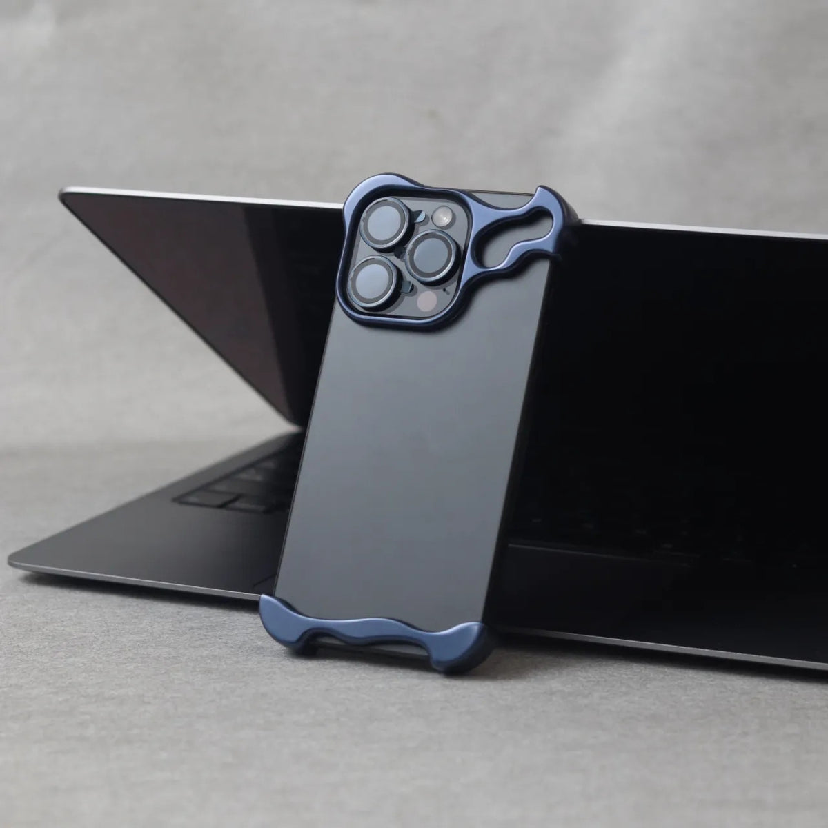 Zinc Alloy Phone Case with Anti-Drop Protection in Minimalist Style