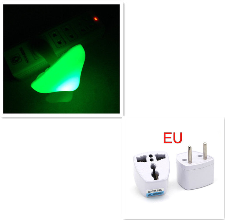 Mushroom LED Wall Socket Night Light With Light Sensor