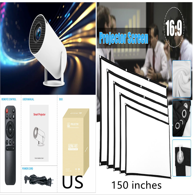 HY300 Pro Portable Mini Projector for Home Movie Nights