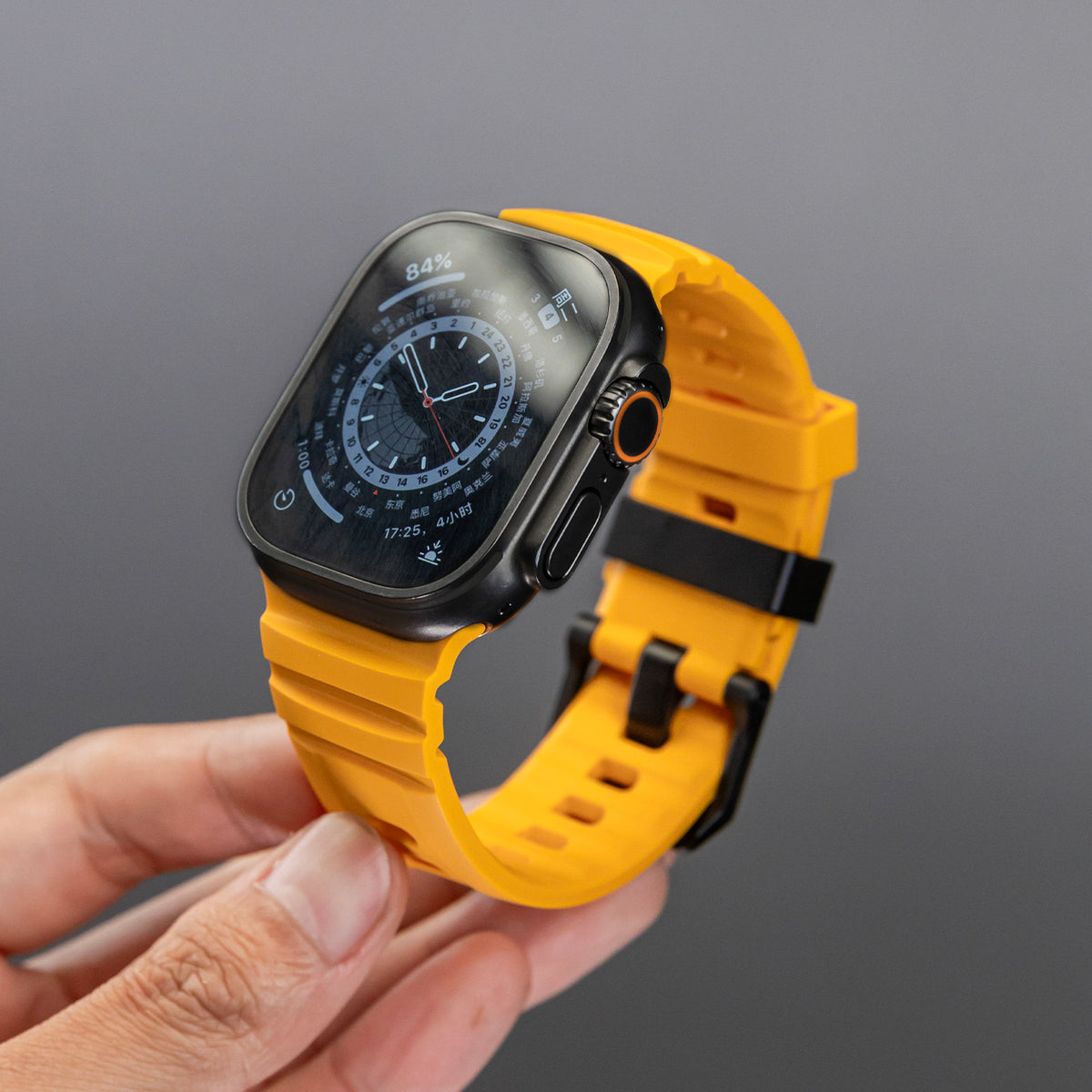 Silicone Sports Watch Strap for 44 to 49mm Watches