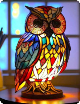 3D Animal Table Lamp With Colourful Light, Vintage Night Light