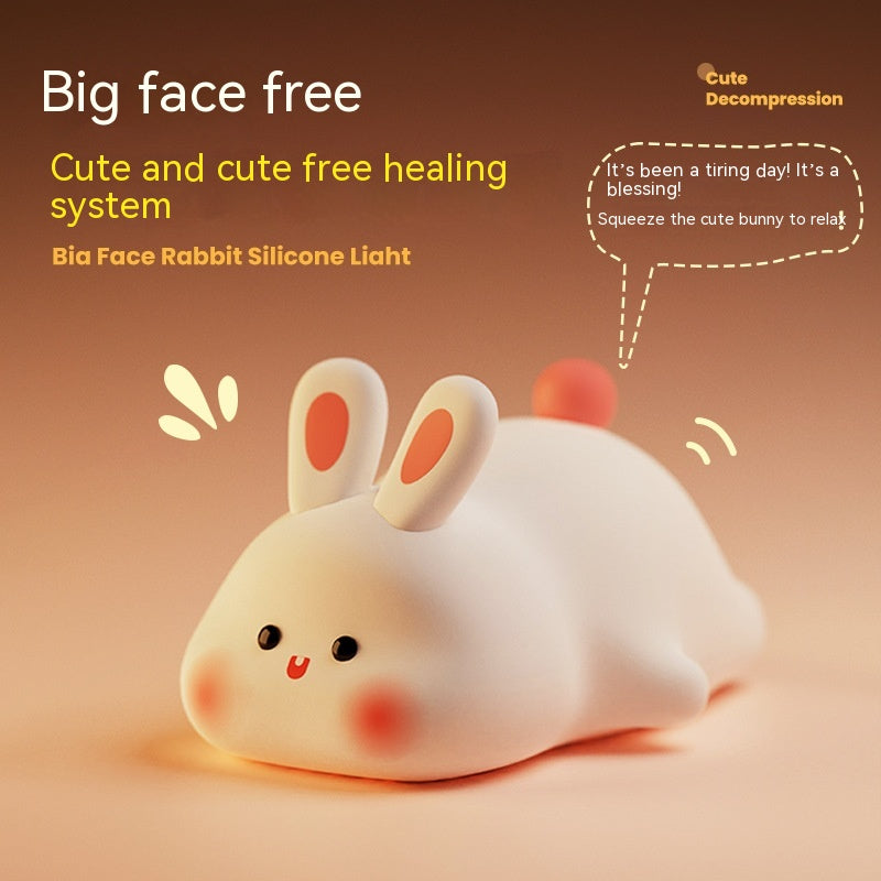 Cute Silicone Touch Night Light for Kids with Soft Squishy Finish