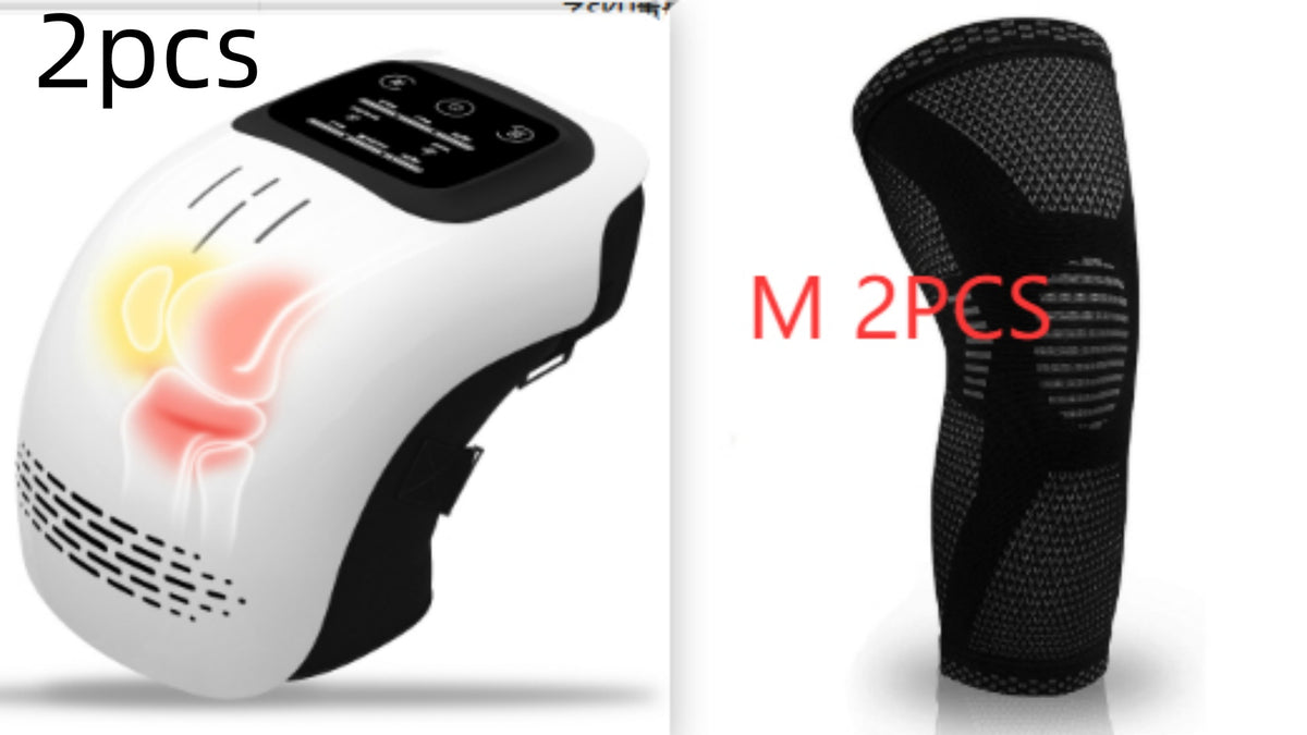 Heated Knee Massager With Vibration, Rechargeable Home Wrap