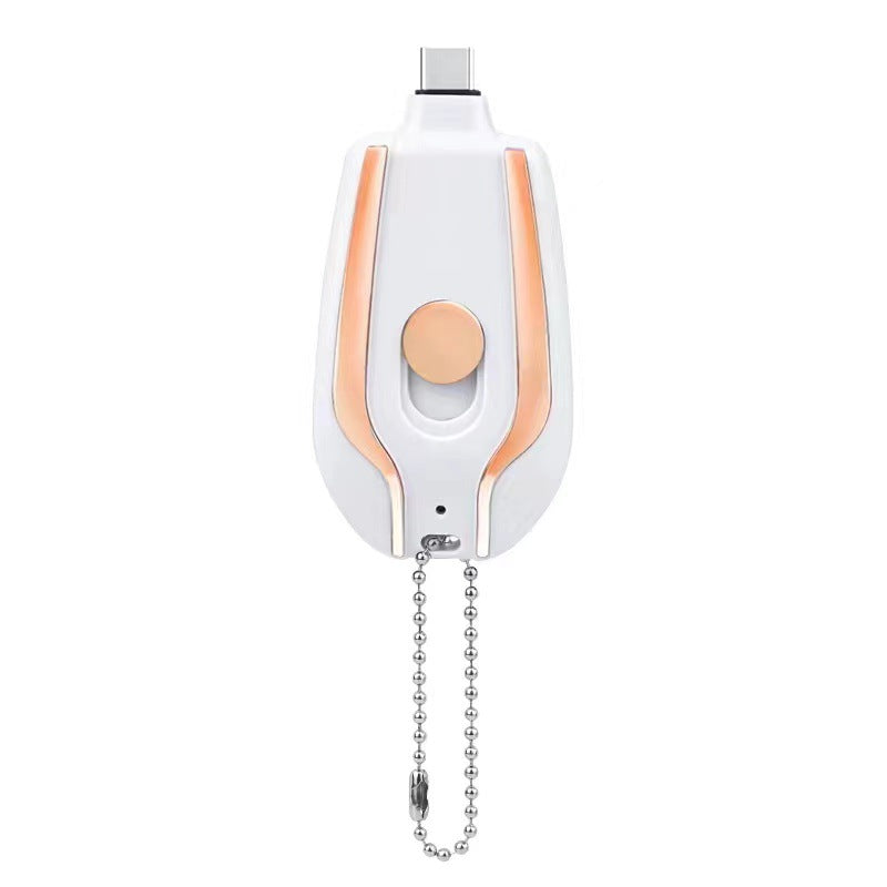 1500mAh Mini Keychain Power Bank With Type-C, Ultra Compact