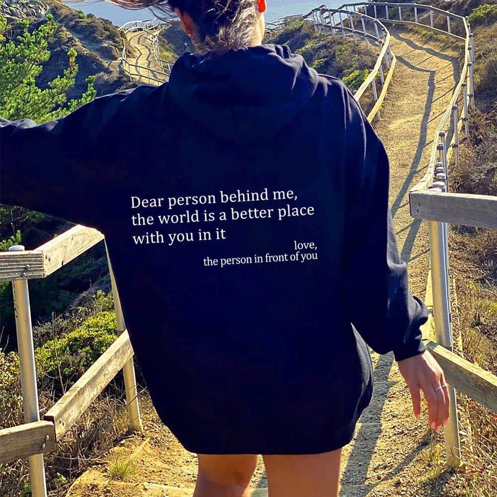 Women's Kindness Slogan Hoodie, Long Sleeve Sweatshirt in Many Colours
