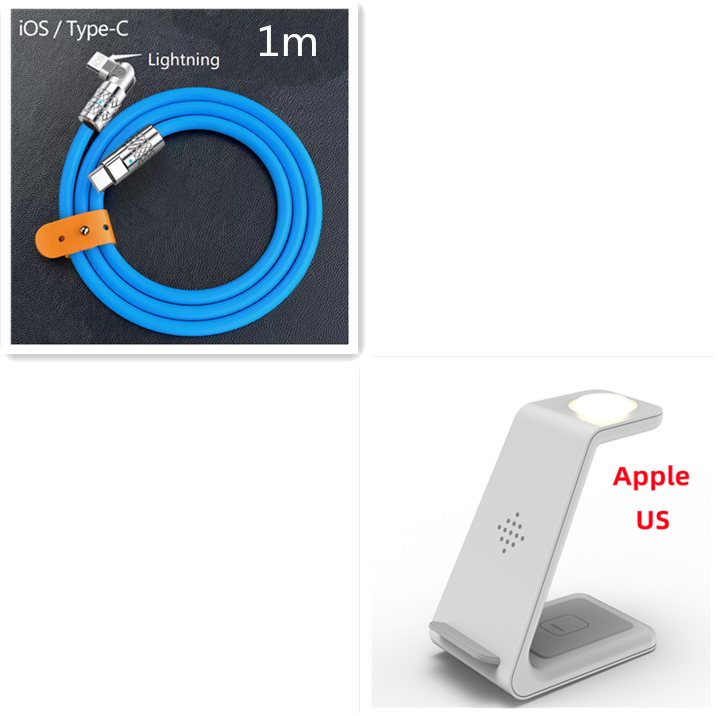 3-in-1 Wireless Charging Station Stand for Phones, Watch and Earbuds