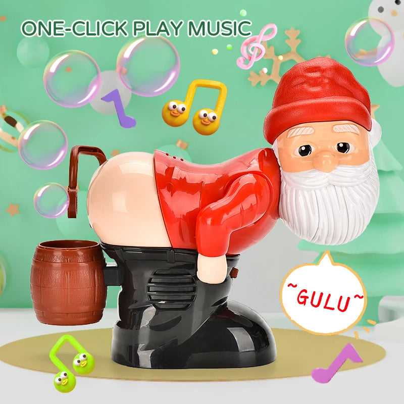 Electric Santa Claus Bubble Machine with Music and Lights