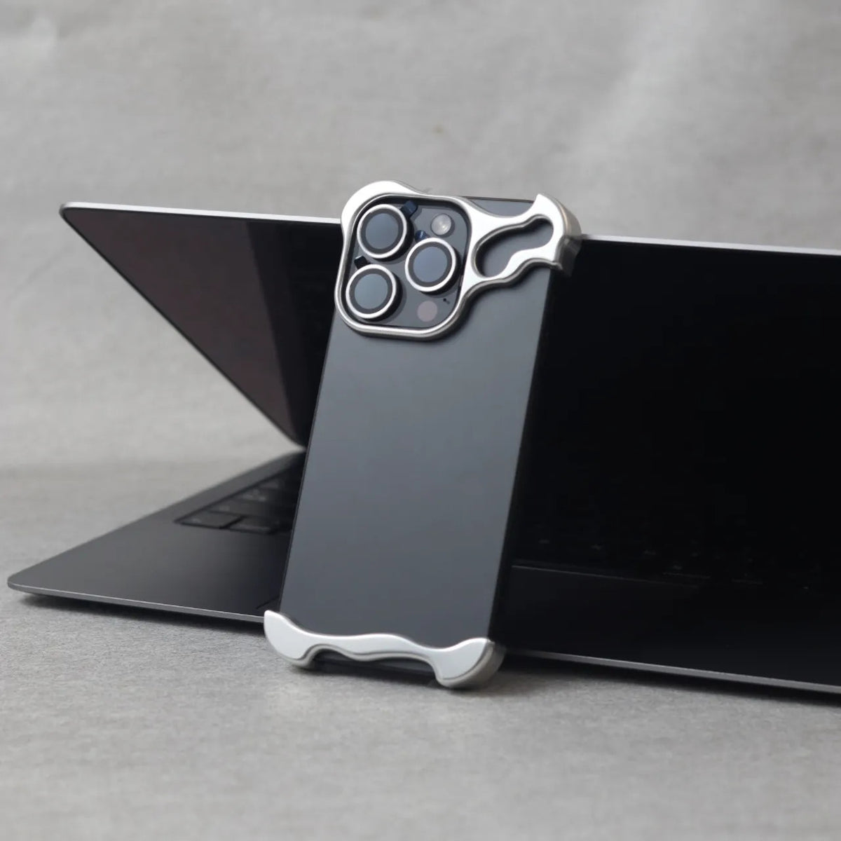 Zinc Alloy Phone Case with Anti-Drop Protection in Minimalist Style