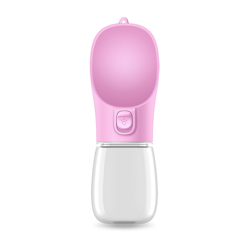 800ml Foldable Dog Water Bottle with Built-In Drinking Bowl