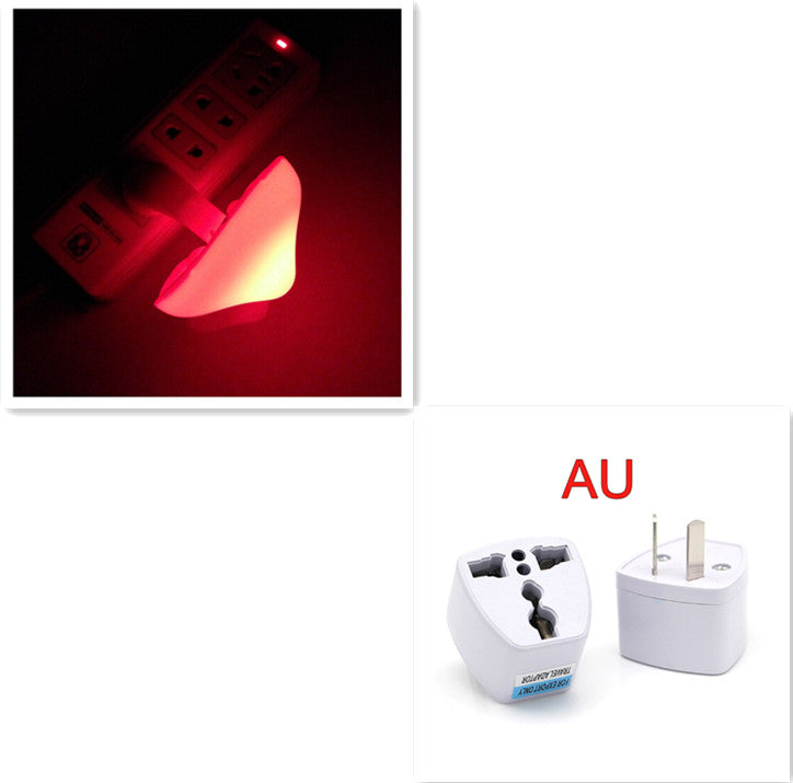 Mushroom LED Wall Socket Night Light With Light Sensor