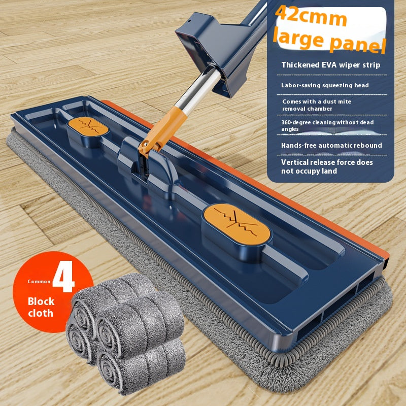 Large Flat Mop with 360 Degree Rotation for All Floor Types