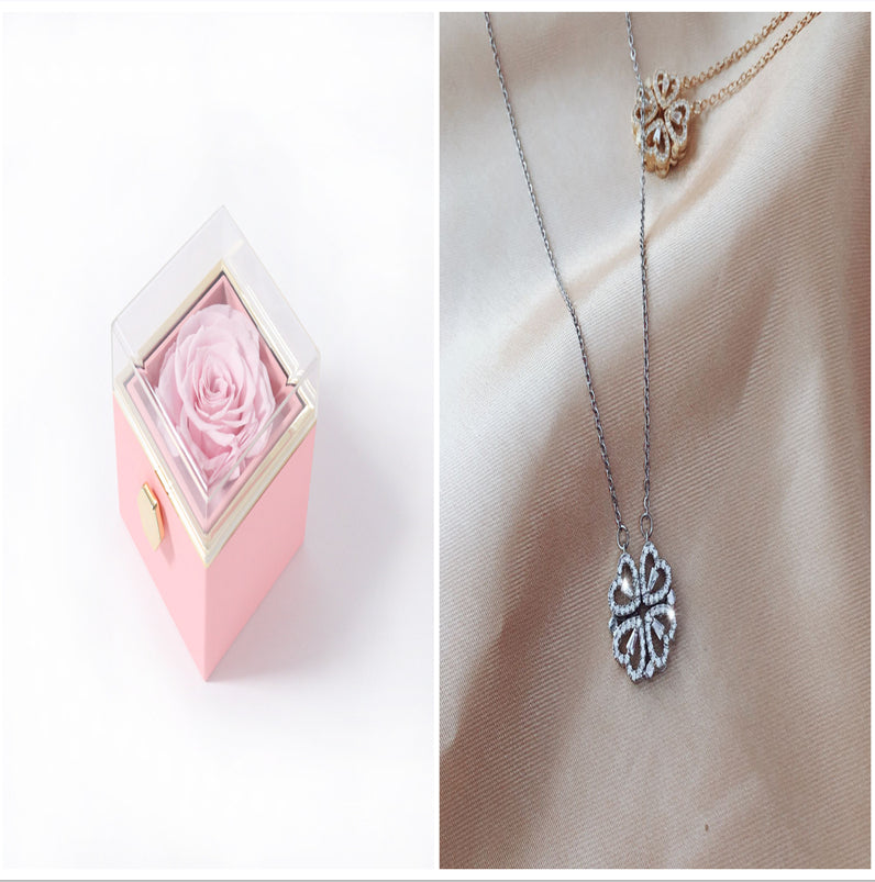 Detachable Four-Leaf Clover Necklace for Women, Multi-Wear Style