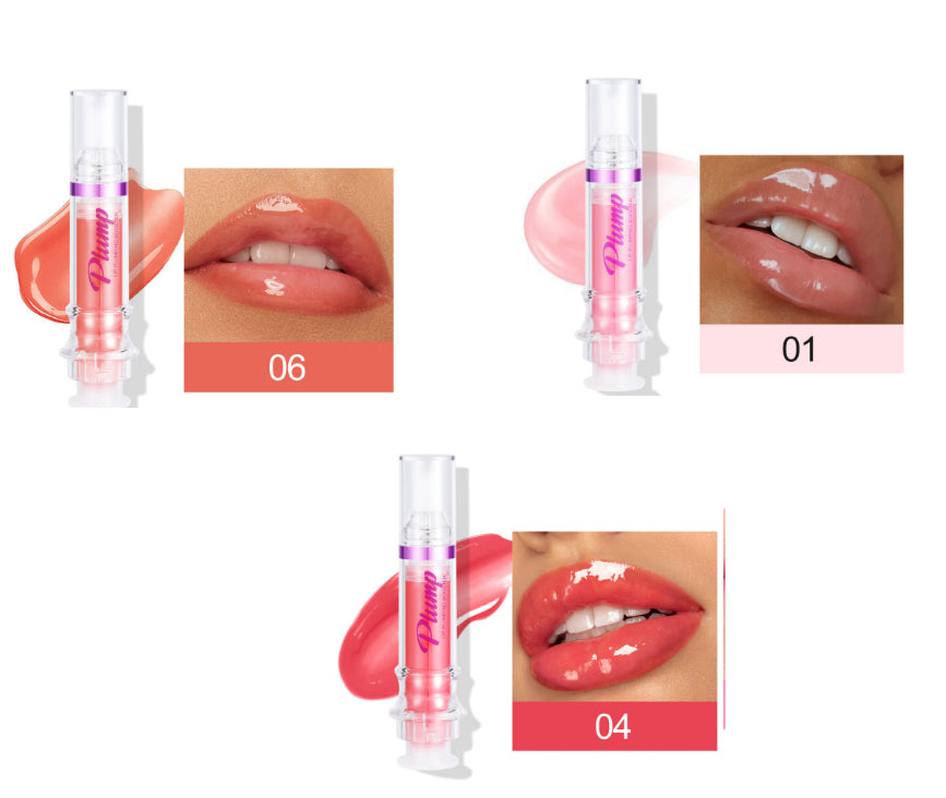 Glossy Tube Lip Gloss, Rich Colour Mirror Finish Liquid