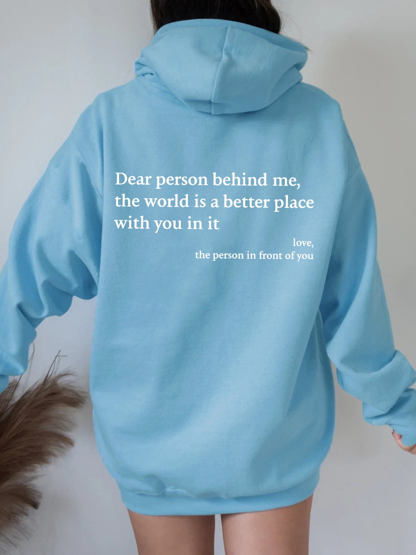 Women's Kindness Slogan Hoodie, Long Sleeve Sweatshirt in Many Colours