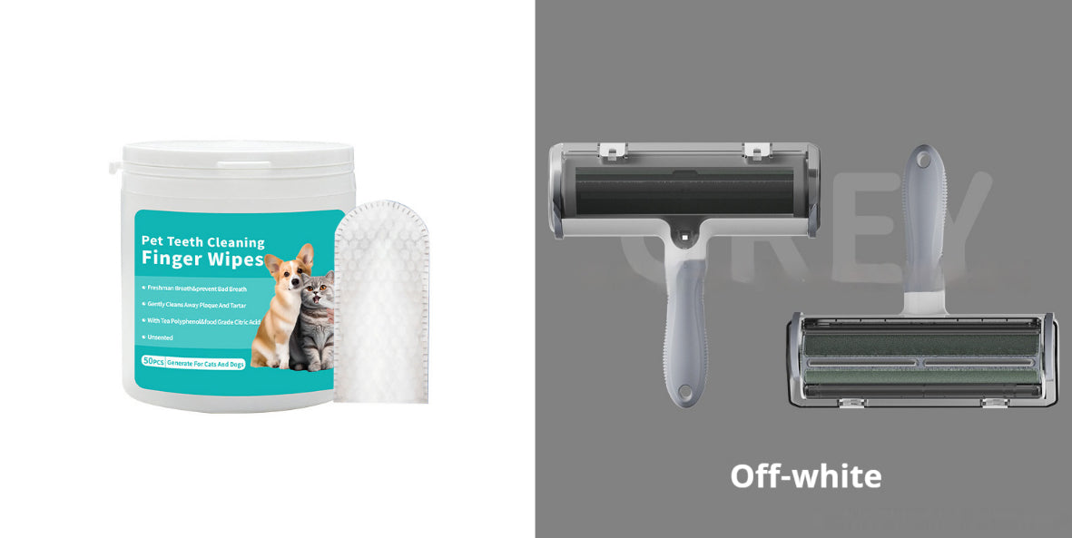 Disposable Pet Wipes for Teeth and Ears, Finger Cot Cleaning Pads