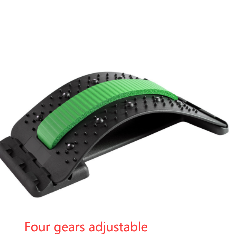 Adjustable Back Stretcher with Massage Points for Waist and Neck
