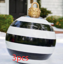 60cm Outdoor Inflatable Christmas Ornament Ball in PVC