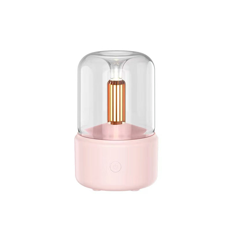 Candlelight Atmosphere Humidifier With 120ml Aroma Diffuser