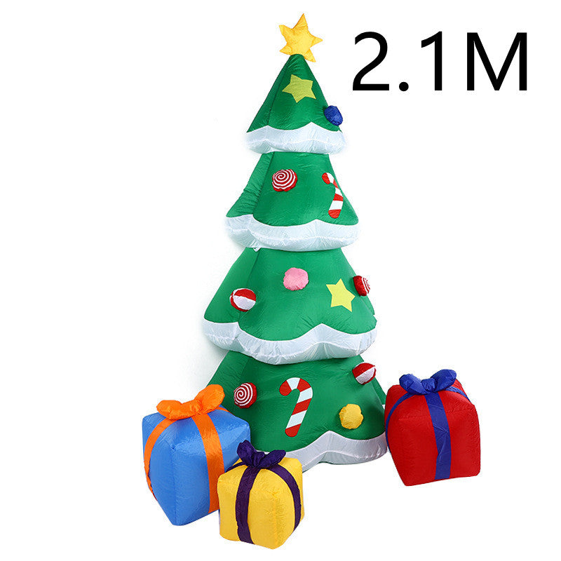 Outdoor Christmas LED Inflatable Santa Snowman Garden Decoration