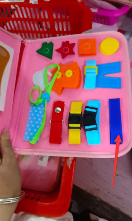 Felt Busy Book for Toddlers, Dressing and Buttoning Learning Board