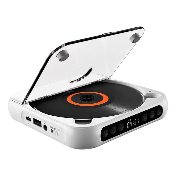 Lecteur CD Bluetooth portable avec son haute fidélité et recharge USB-C