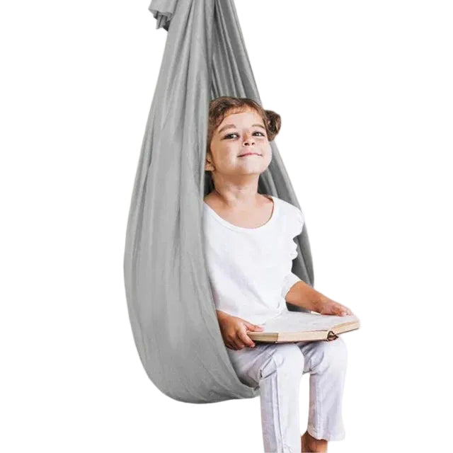 Columpio sensorial infantil con tejido suave y transpirable para jugar y descansar
