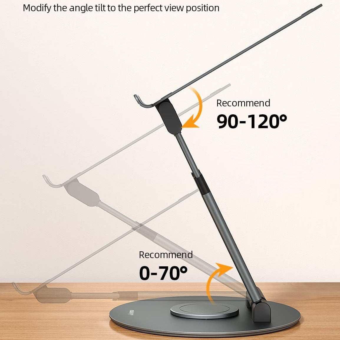 Aluminium Alloy Laptop Stand, Adjustable Desktop Notebook Bracket