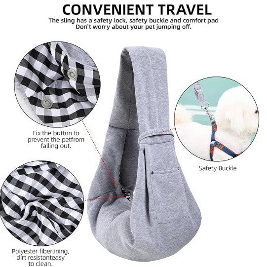 Soft Pet Carrier Crossbody Bag For Cats And Small Dogs
