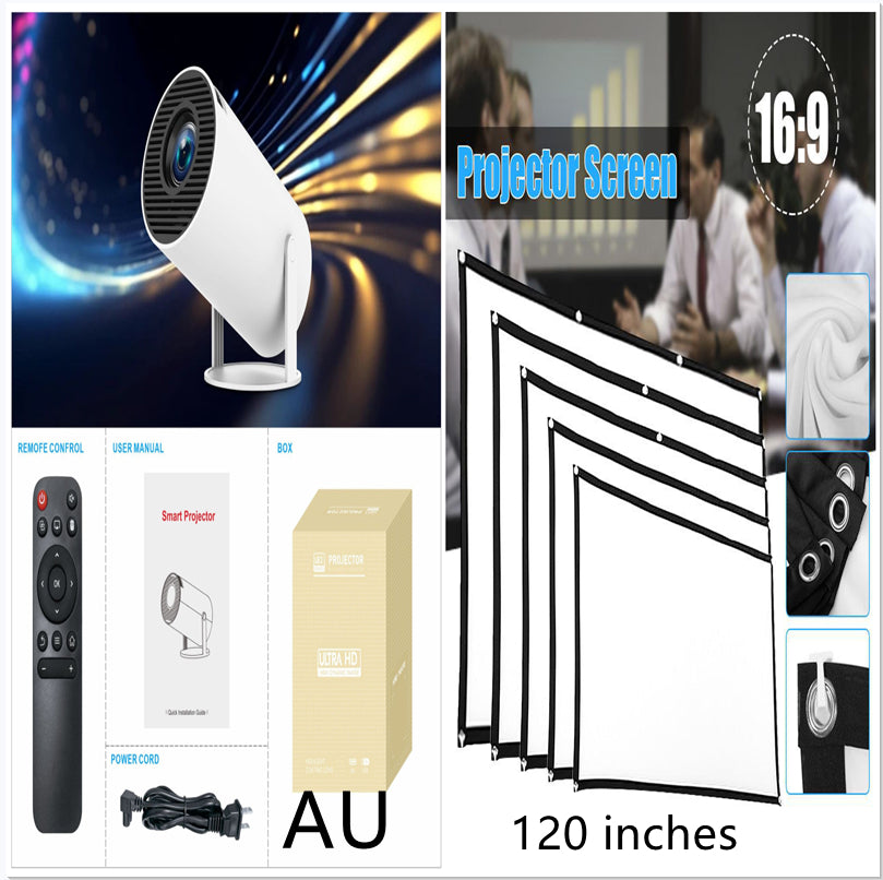 HY300 Pro Portable Mini Projector for Home Movie Nights