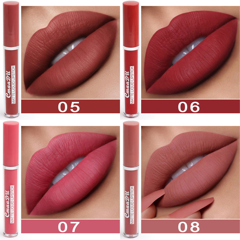 Women's Non-Stick Cup Waterproof Matte Lipstick in Photo Colour