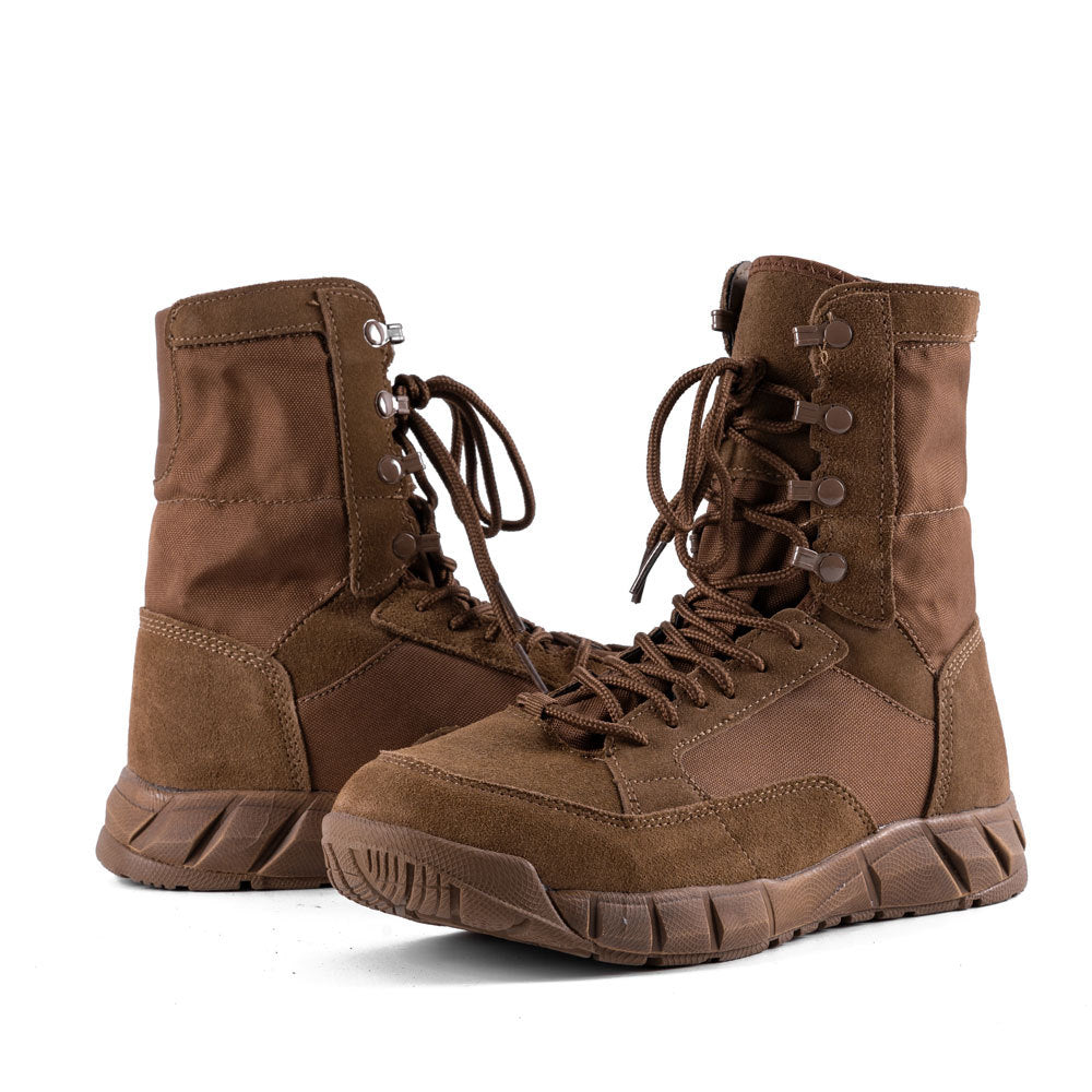 Men's Outdoor Combat Boots With Breathable Oxford Cloth