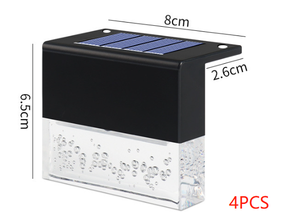 Waterproof RGB LED Solar Light For Steps Fences And Gardens