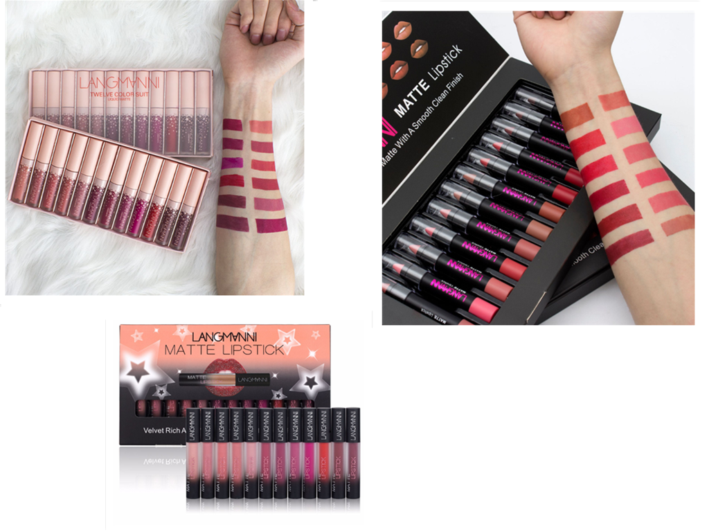Matte Velvet Lipstick Set, Waterproof and Long-Lasting