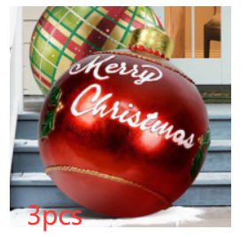 60cm Outdoor Inflatable Christmas Ornament Ball in PVC