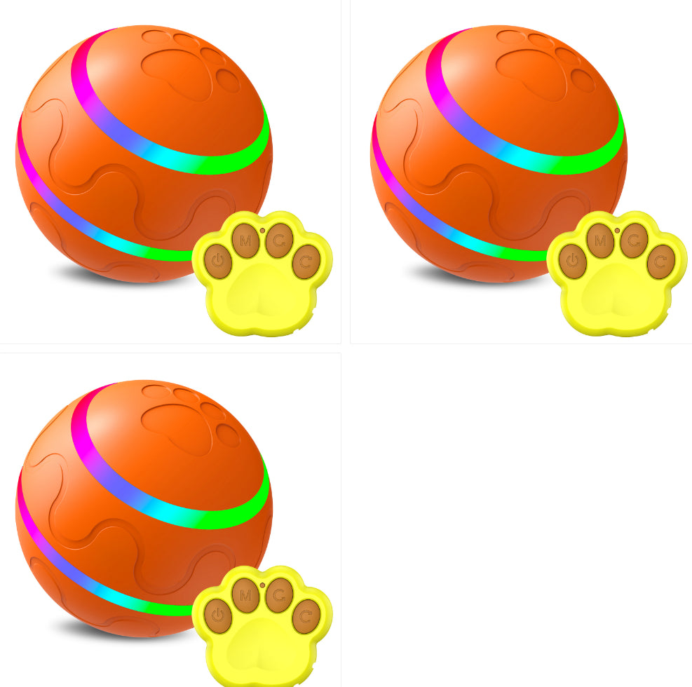 USB Rechargeable Smart Cat Ball Toy, Self-Rotating Interactive Play