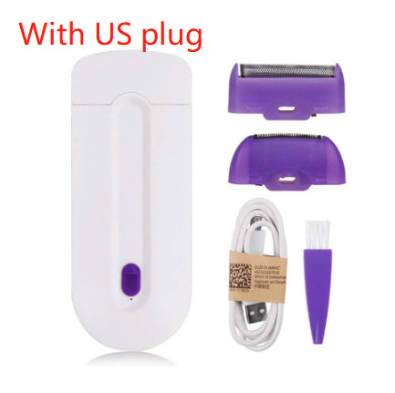 Electric Hair Remover For Face And Body With Gentle Glide Head