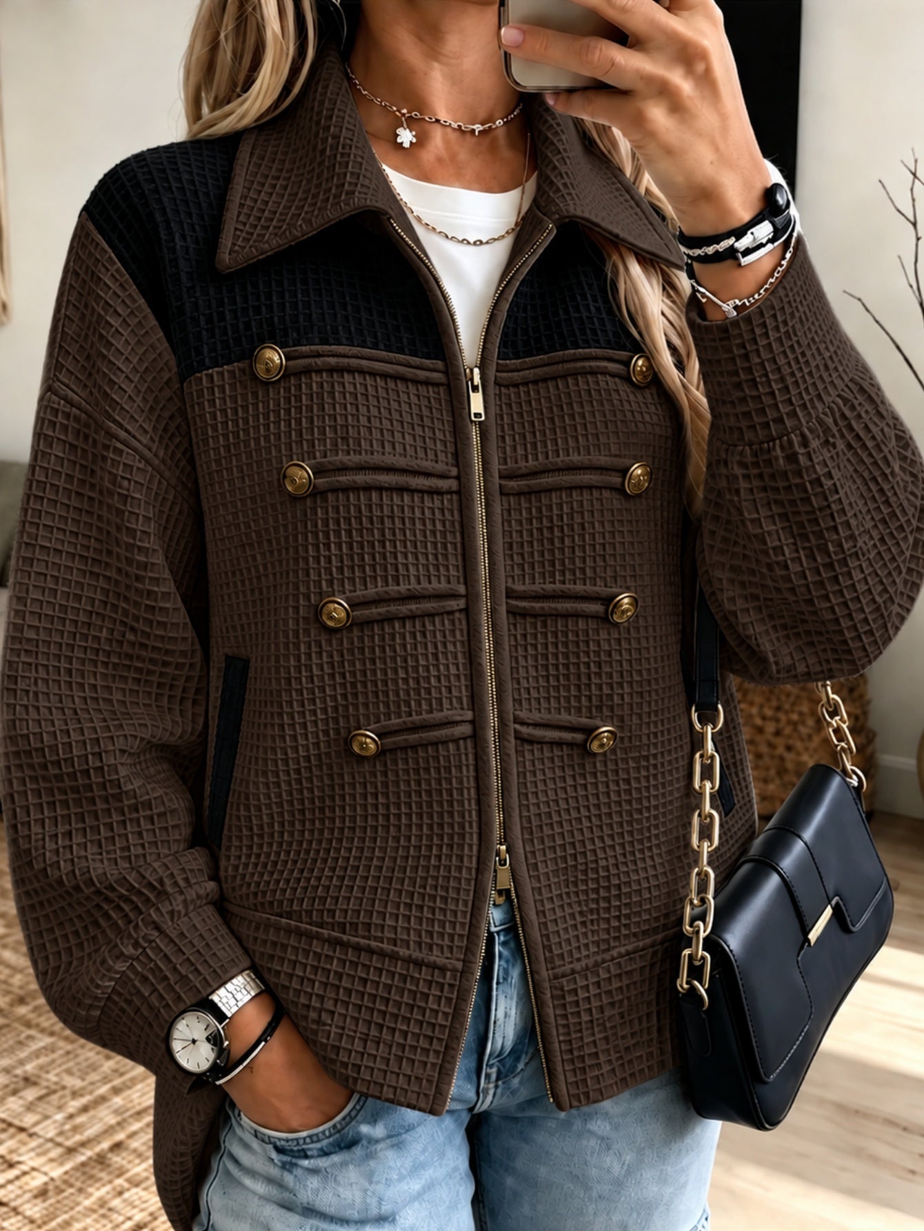 Women's Casual Jacket for Autumn and Winter in Four Colours