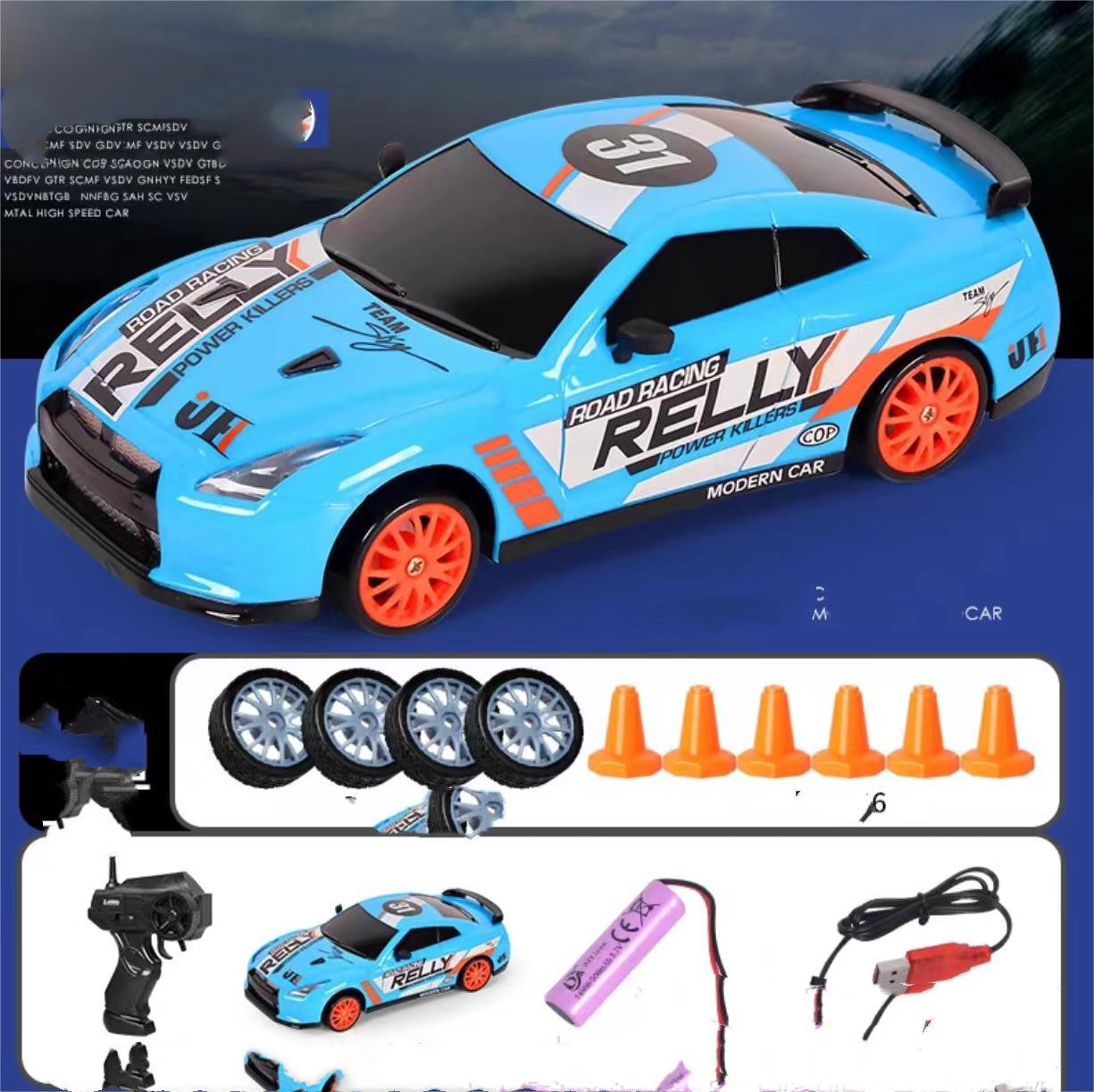 2.4G Remote Control Drift Car With 4WD, Racing Toy For Kids