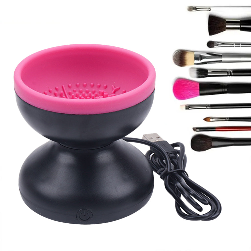 Electric Makeup Brush Cleaner With Silicone Bowl And USB