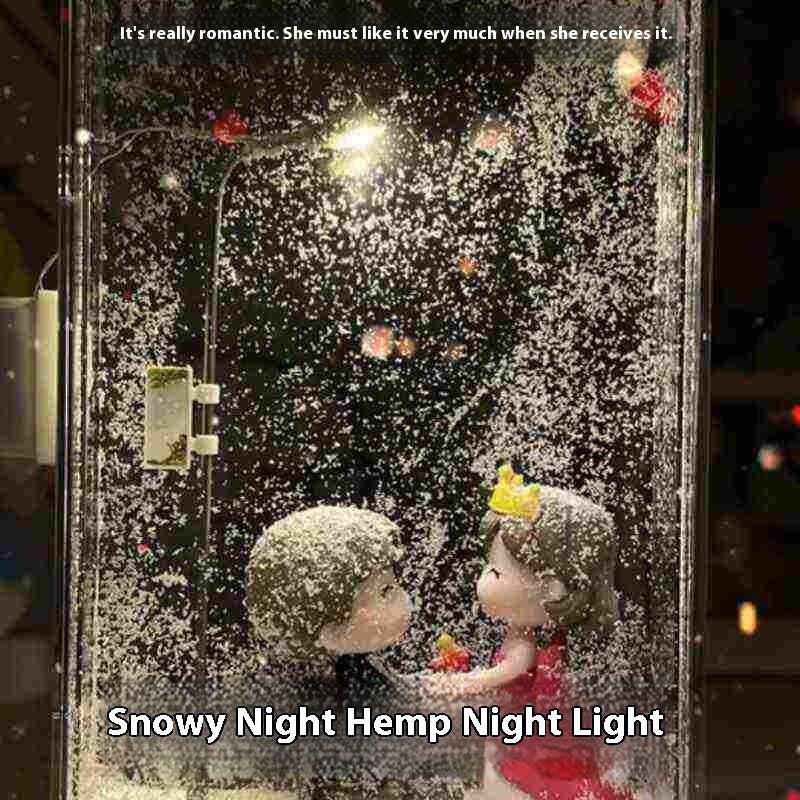 Magic Snowy Street Night Light DIY Christmas Village Ornament
