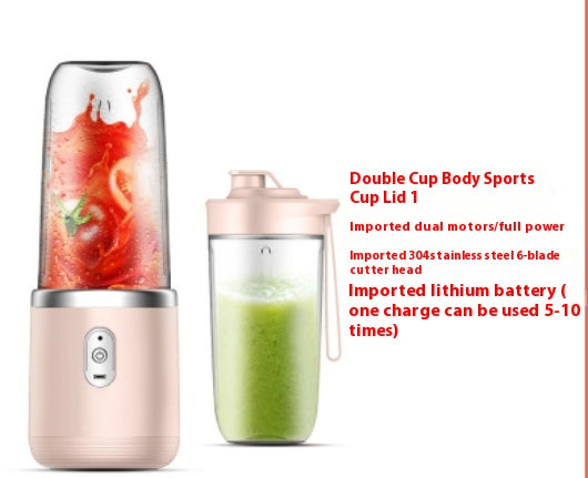6 Blade Portable Juicer Blender Cup With USB Charging