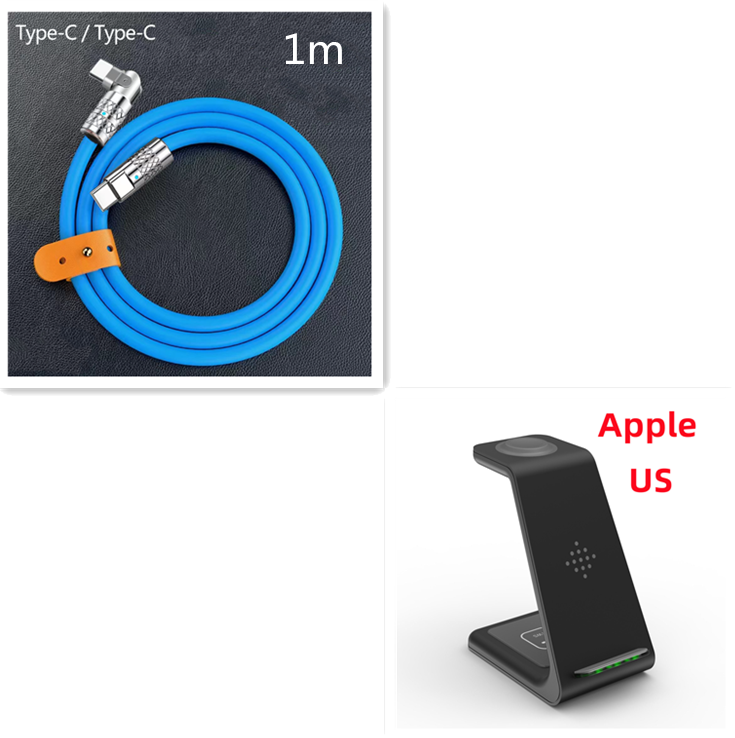 3-in-1 Wireless Charging Station Stand for Phones, Watch and Earbuds