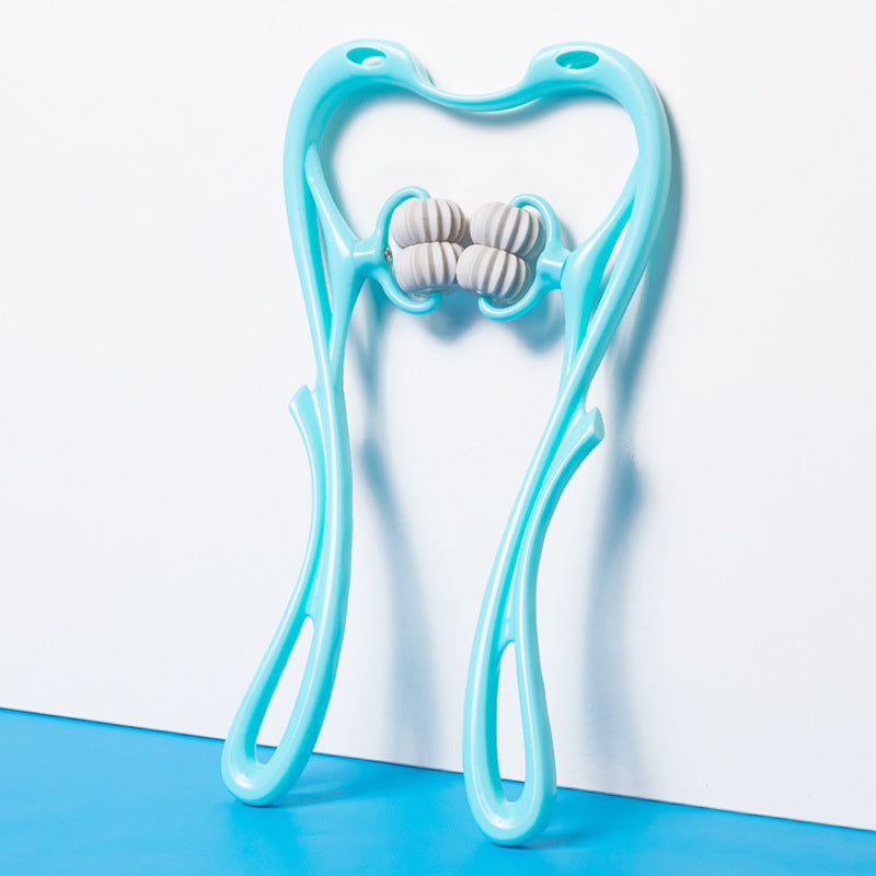Manual Six-Wheel Neck Massager Roller, Handheld Tool