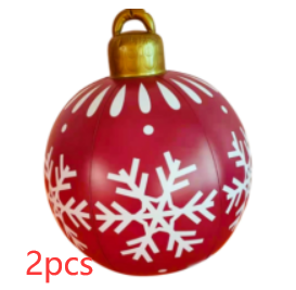60cm Outdoor Inflatable Christmas Ornament Ball in PVC