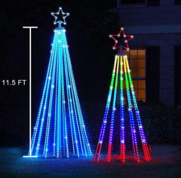 Multi Colour LED Animated Outdoor Christmas Tree Lights