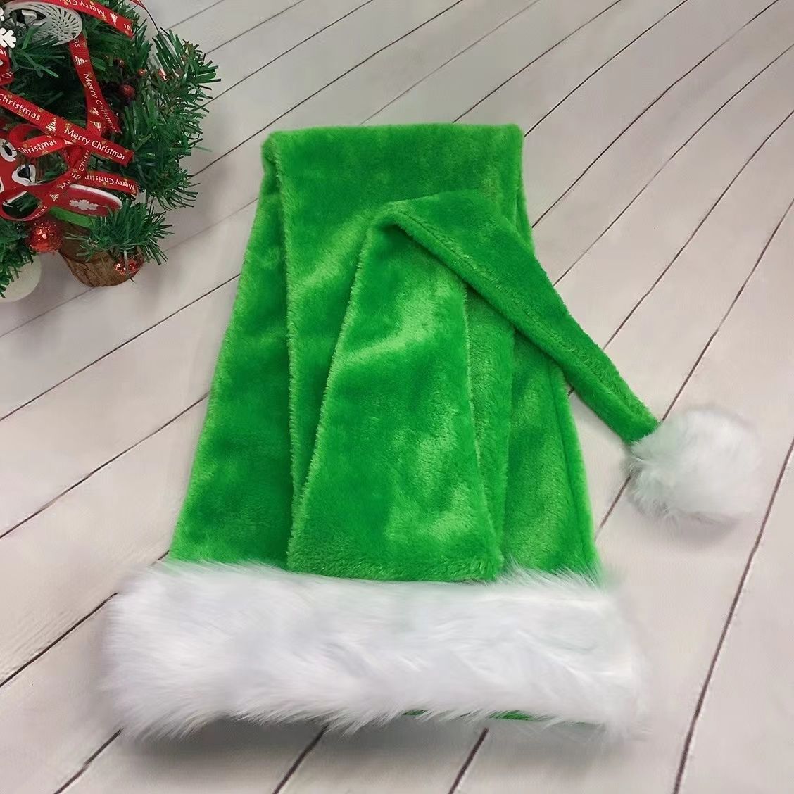 Extra Long Plush Santa Hat in Many Colours 150cm Christmas Cap
